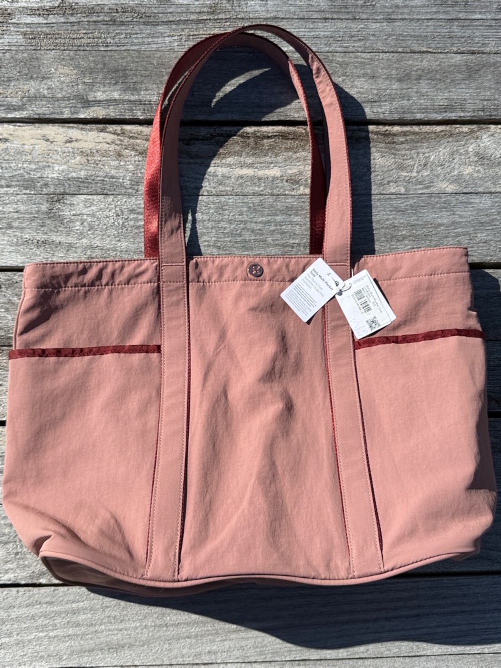 lululemon athletica Daily MultiPocket Tote Red Clay Rockwood 20L Rare
